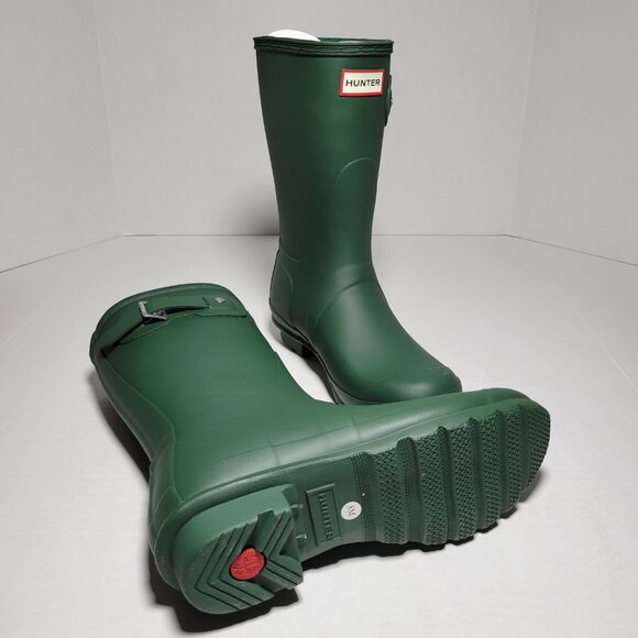 Hunter Women's Original Short Rain Boots in Hunter Green - Picture 3 of 10